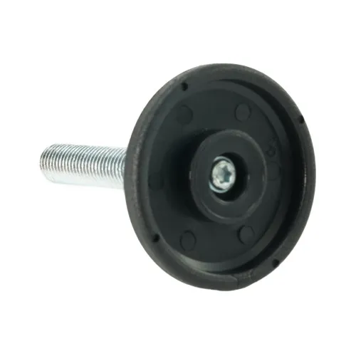 M10 x 60mm Adjustable Foot - 48mm Base (550kg Load) | Polypropylene & Steel