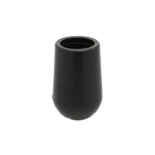9.5mm x 18.25mm Round Chair Ferrule (Round Tapered) | Black LDPE