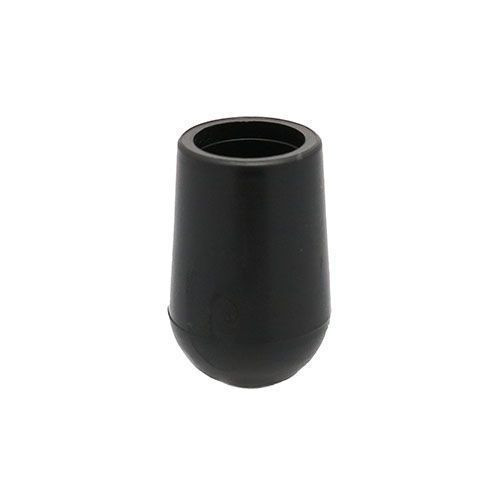 16mm x 18.5mm Round Chair Ferrule (Round Tapered) | Black LDPE