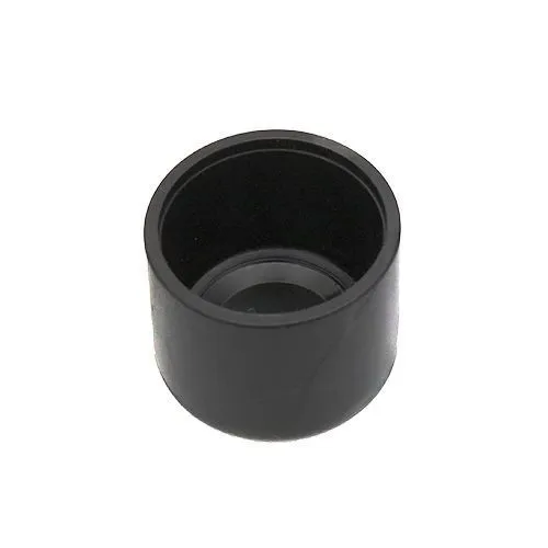 19mm x 15mm Round Chair Ferrule (Flat) | Black LDPE
