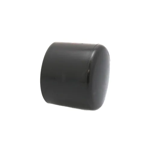 19mm x 28mm Round Chair Ferrule (Flat) | Black LDPE