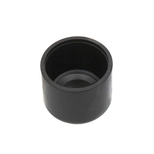 22mm x 18mm Round Chair Ferrule (Flat) | Black LDPE
