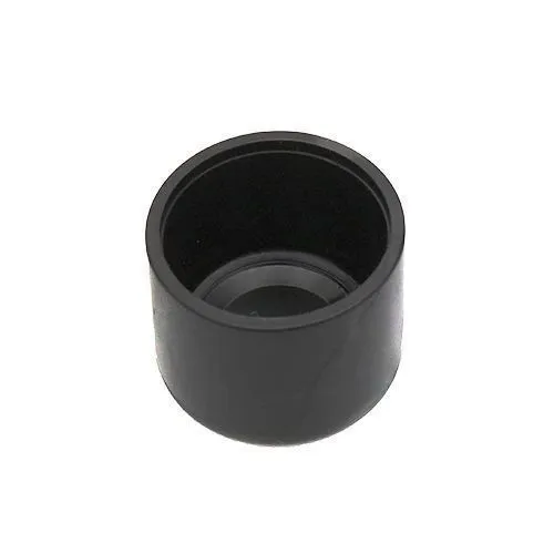 28.6mm x 20mm Round Chair Ferrule (Flat) | Black LDPE