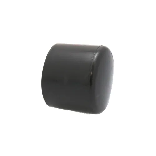 28.6mm x 20mm Round Chair Ferrule (Flat) | Black LDPE