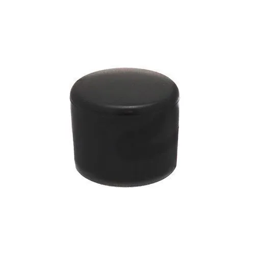 28.6mm x 20mm Round Chair Ferrule (Flat) | Black LDPE