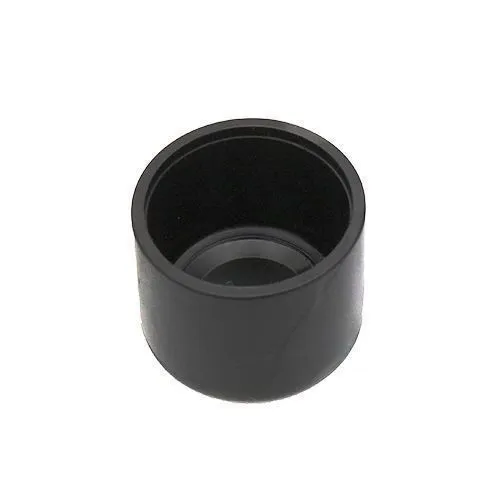 44.5mm x 31.75mm Round Chair Ferrule (Flat) | Black LDPE