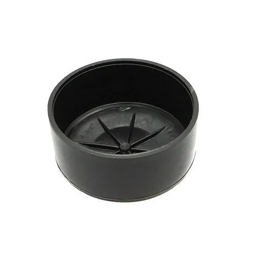 60.3mm x 25.5mm Round Chair Ferrule (Flat) | Black LDPE