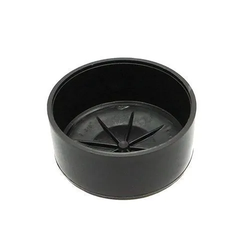 76.2mm x 28.5mm Round Chair Ferrule (Flat) | Black LDPE