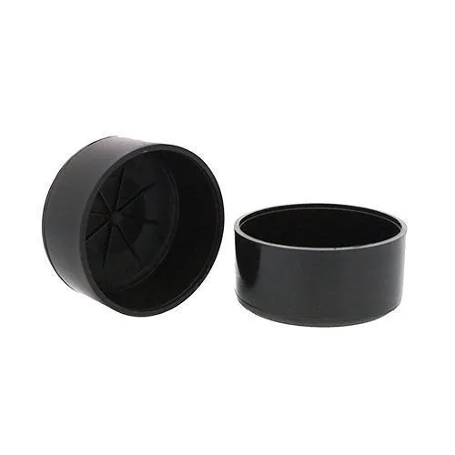 76.2mm x 28.5mm Round Chair Ferrule (Flat) | Black LDPE