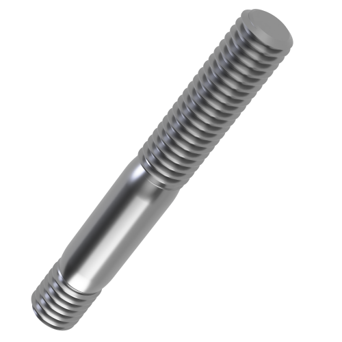 M6 x 80mm Double Ended Threaded Rod with 7.5mm Engagement Length | DIN 939 | A2 Stainless Steel