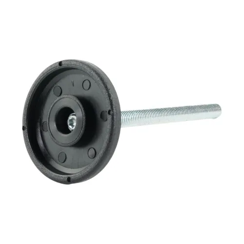 M8 x 100mm Swivel Foot - 48mm Base (400kg Load) | Polyethylene