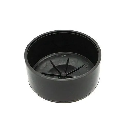 101.6mm x 30.25mm Round Chair Ferrule (Flat) | Black LDPE