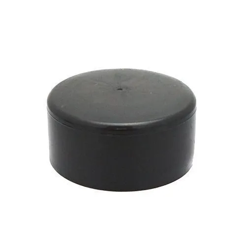 101.6mm x 30.25mm Round Chair Ferrule (Flat) | Black LDPE