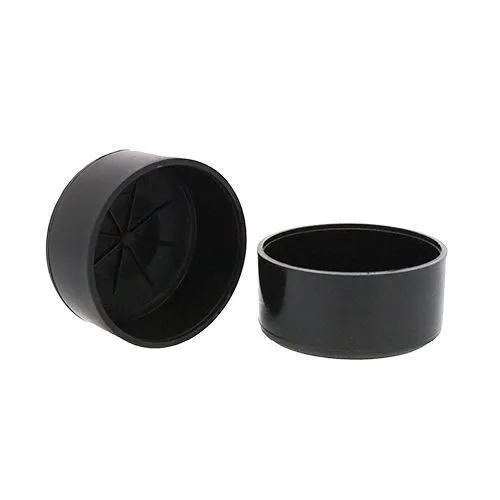 101.6mm x 30.25mm Round Chair Ferrule (Flat) | Black LDPE
