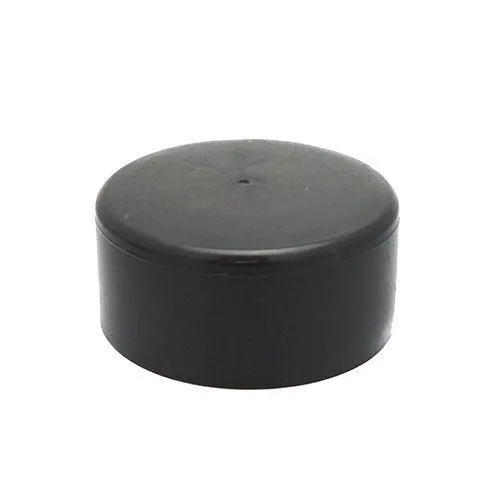 114.3mm x 31.75mm Round Chair Ferrule (Flat) | Black LDPE