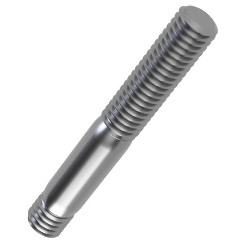 M8 x 20mm Double Ended Threaded Rod with 8mm Engagement Length | DIN 938 | A2 Stainless Steel