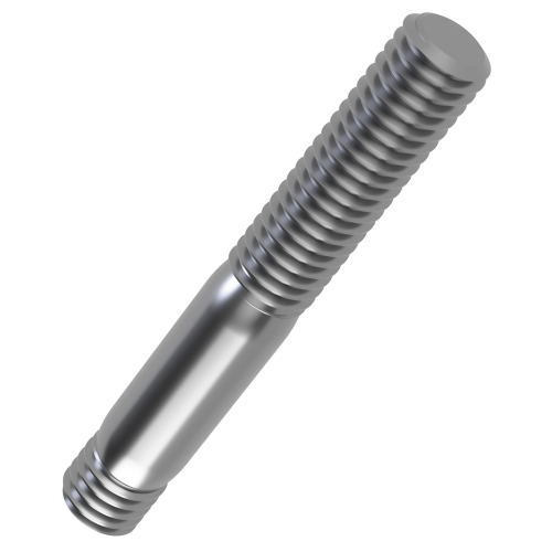 M16 x 80mm Double Ended Threaded Rod with 16mm Engagement Length | DIN 938 | A2 Stainless Steel