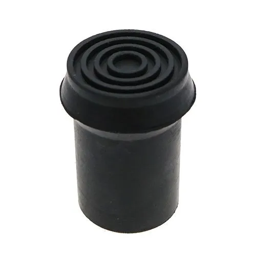 Fluted Rubber Walking Stick Ferrule ,30mm Length