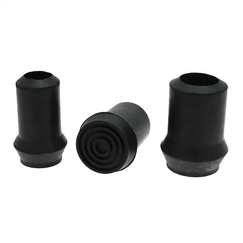 Fluted Rubber Walking Stick Ferrule ,30mm Length