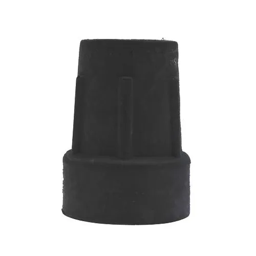19mm Black Crutch Ferrule | Rubber