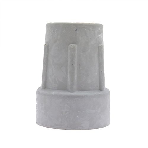 Crutch Feet -  19mm ID,Grey Rubber