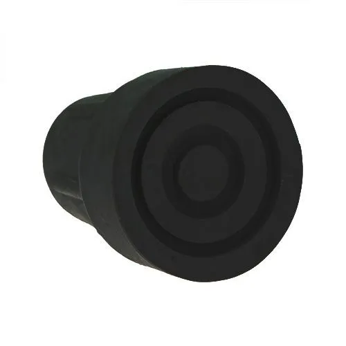 Crutch Feet -  25mm ID,Black Rubber
