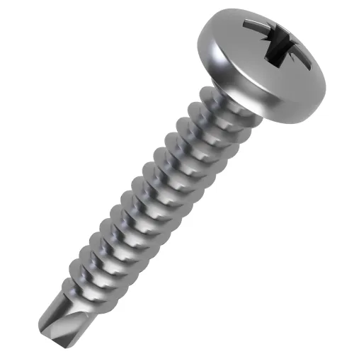 4.8mm x 38mm Pozi Pan Head Self Drilling Screw DIN 7504MZ | A4 Stainless Steel