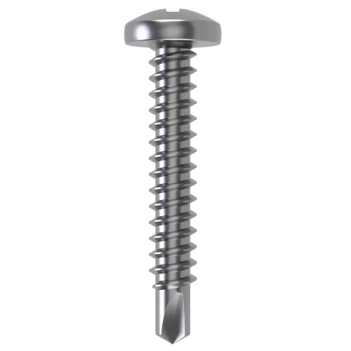 4.8mm x 75mm Pozi Pan Head Self Drilling Screw DIN 7504MZ | A4 Stainless Steel