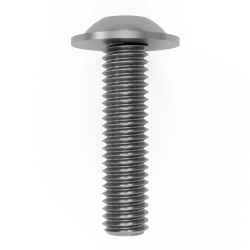 M10 x 22mm Flanged Hex Socket Button Head Screw (ISO 7380-2) | A2 Stainless Steel