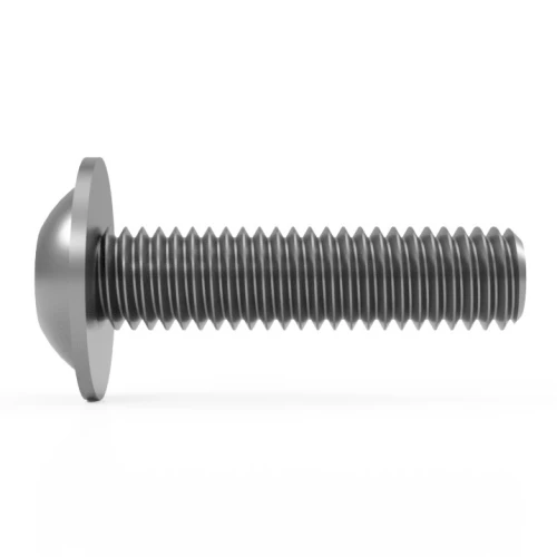 M10 x 22mm Flanged Hex Socket Button Head Screw (ISO 7380-2) | A2 Stainless Steel