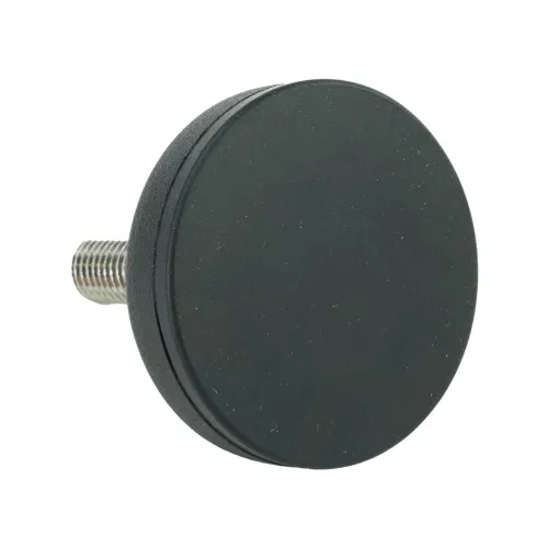 M8 x 25mm Plastic Adjustable Foot - 40mm Anti-Slip Rubber Base | 500kg Load