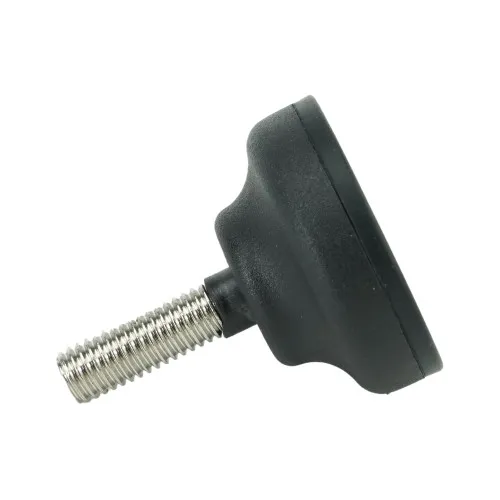 M8 x 25mm Plastic Adjustable Foot - 40mm Anti-Slip Rubber Base | 500kg Load