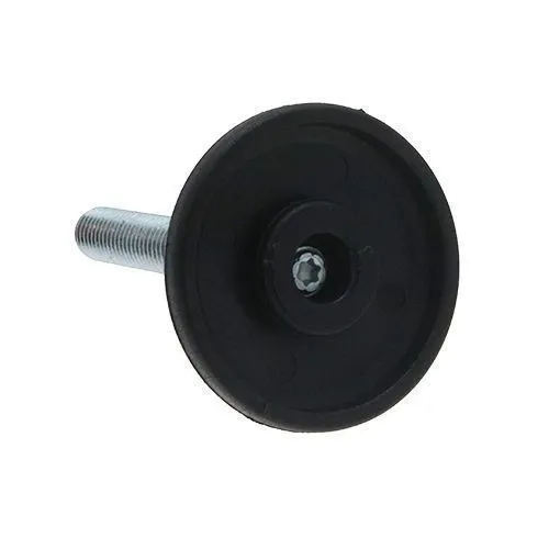 M10 x 60mm Swivel Foot - 58mm Base (550kg Load) | Polyethylene