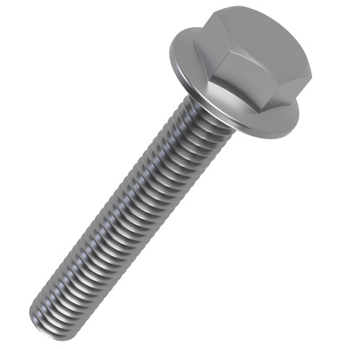 M5 x 40mm Hex (Non Serrated) Flange Bolt (DIN 6921) | A2-70 Stainless Steel
