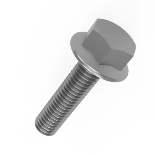 M6 x 30mm Hex Flange Bolt (DIN 6921) - A4-70 Stainless Steel