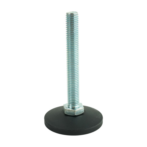 M12 x 90mm Swivel Foot - 58mm Base (650kg Load) | Polyethylene