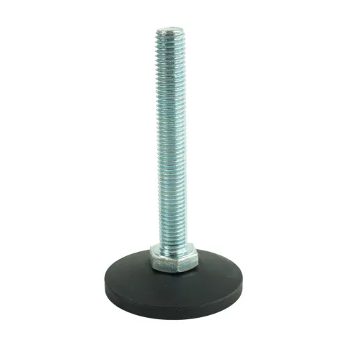 M12 x 90mm Swivel Foot - 58mm Base (650kg Load) | Polyethylene