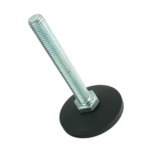 M12 x 90mm Swivel Foot - 58mm Base (650kg Load) | Polyethylene