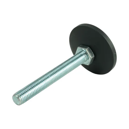 M12 x 90mm Swivel Foot - 58mm Base (650kg Load) | Polyethylene