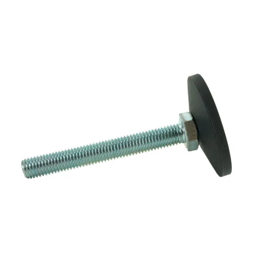 M12 x 90mm Swivel Foot - 58mm Base (650kg Load) | Polyethylene