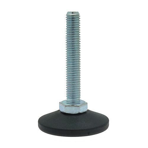 M12 x 120mm Swivel Foot - 58mm Base (650kg Load) | Polyethylene