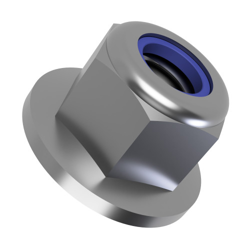 M10 Flange Nyloc Nut (DIN 6929) | Marine Grade A4 Stainless Steel