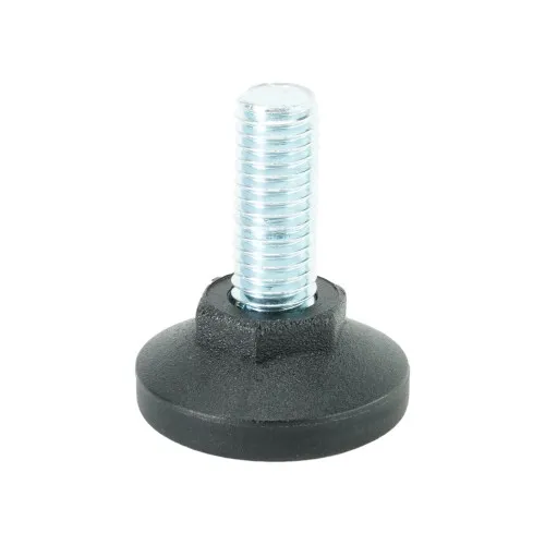 M8 x 19mm Steel Adjustable Foot - 25mm Pozi Base | 250kg Load
