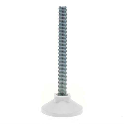 M8 x 15mm Levelling Foot - 25mm White Base