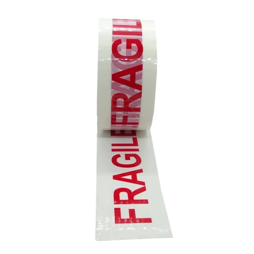 48mm x 66m Fragile Packing Tape, White, Parcel Tape