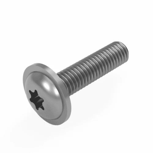 M3 x 4mm Flanged Torx Button Head Screw (ISO 7380-2) | A2 Stainless Steel