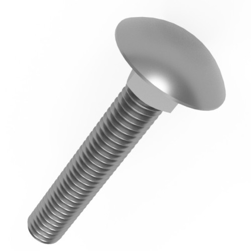 M12 x 25mm Full Thread Coach Bolt, DIN 603, A2 Stainless