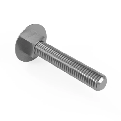 M16 x 150mm Full Thread Coach Bolt, DIN 603, A2 Stainless