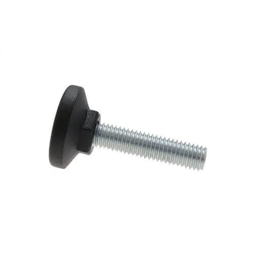 M10 x 63mm Steel Adjustable Foot - 30mm Pozi Base | 300kg Load