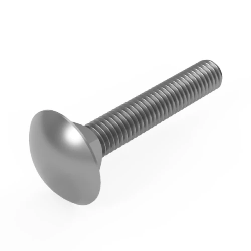 M6 x 30mm Coach Bolt - Full Thread (DIN 603) | A2 Stainless Steel